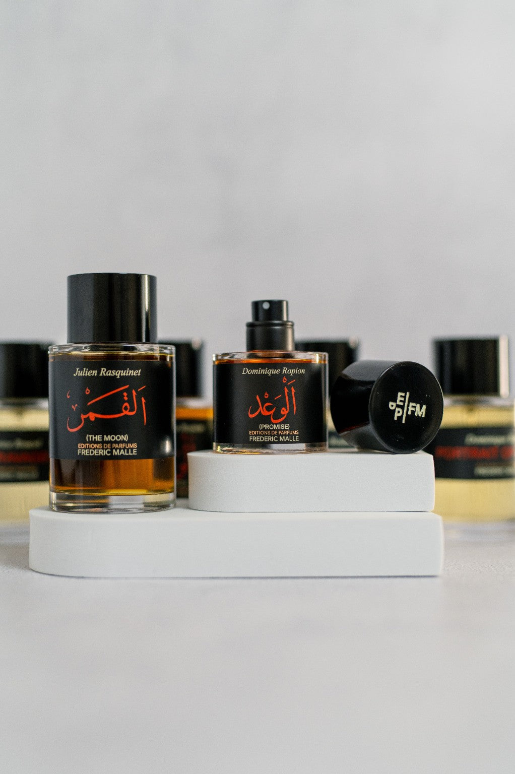 Frederic Malle The Moon and Promise fragrance bottles